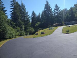 After sealcoating project, Castle Rock, WA