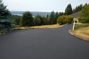 After sealcoating project, Hockinson, WA