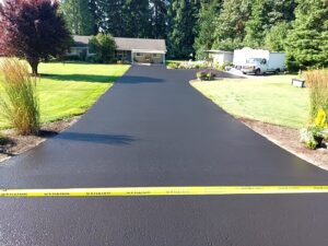 After sealcoating project, Vancouver, WA