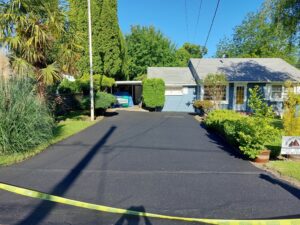 After sealcoating project, Vancouver, WA