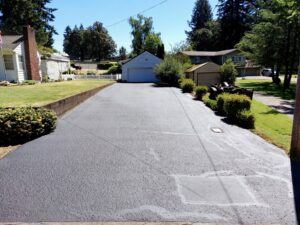 After sealcoating project, Longview, WA