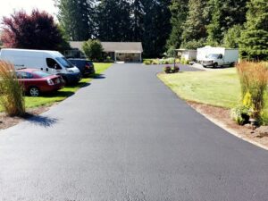 After sealcoating project, Vancouver, WA