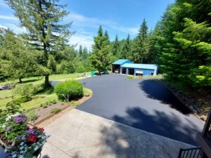 After sealcoating project, Orchards, WA
