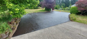 After sealcoating project, Camas, WA