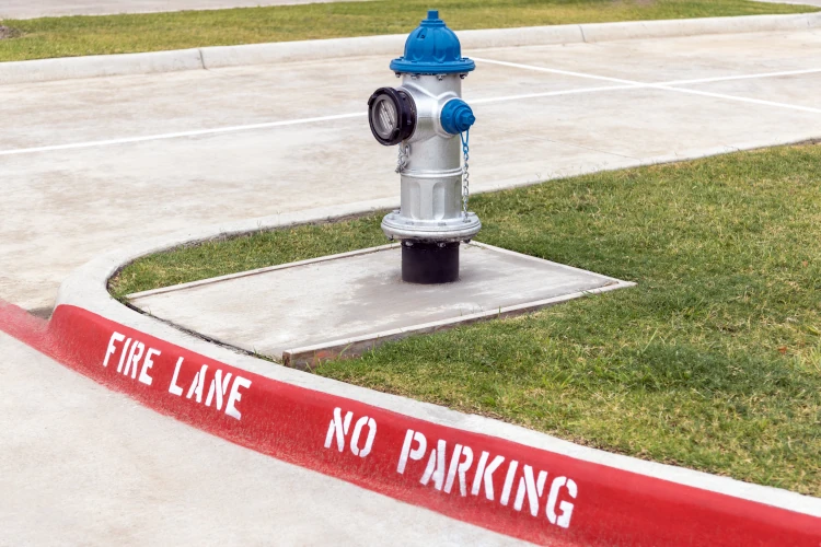 Fire Lane Striping in Vancouver